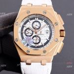 JF 1:1 Swiss Audemars Piguet Royal Oak Offshore 26408or Watch Leather Strap 44mm